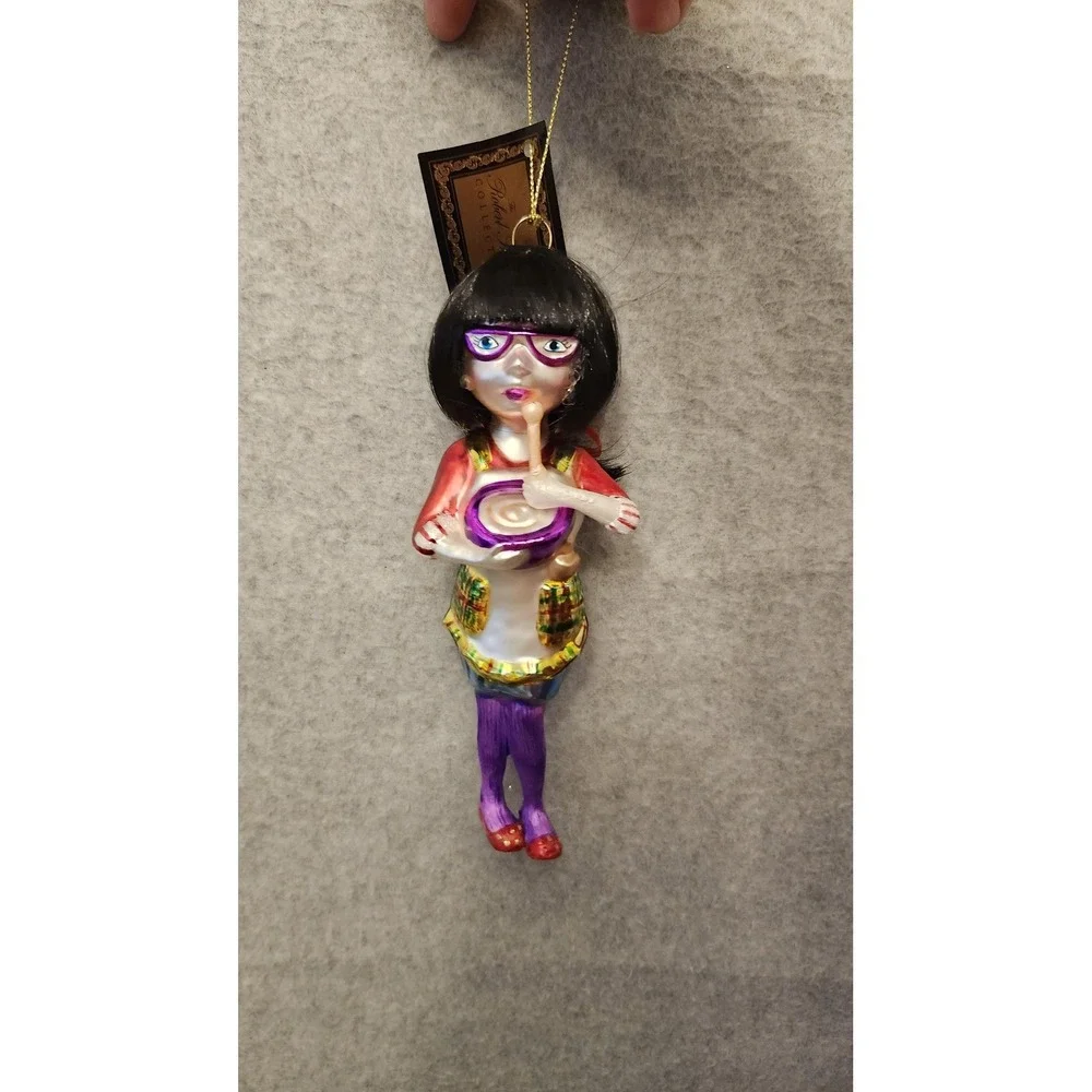Robert Stanley Collection Christmas Baker Lady Glass Ornament 2011 Hobby Lobby‎